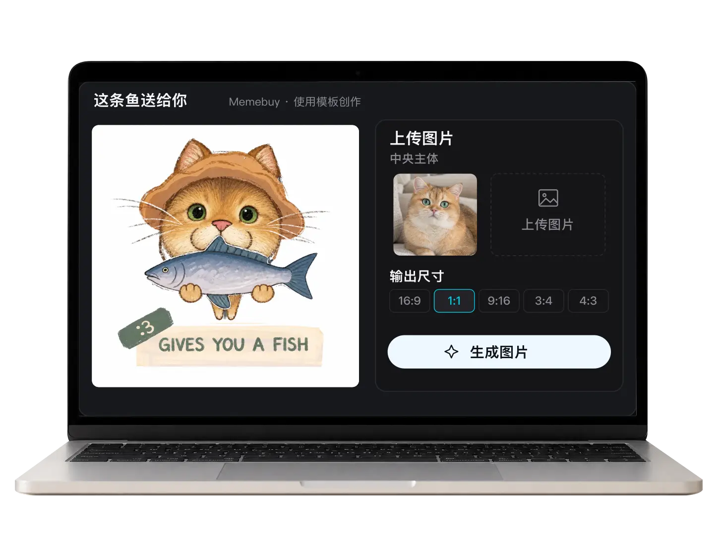 上传图片，生成你的版本