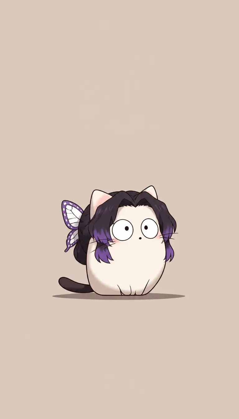 睁大眼的圆滚滚猫猫