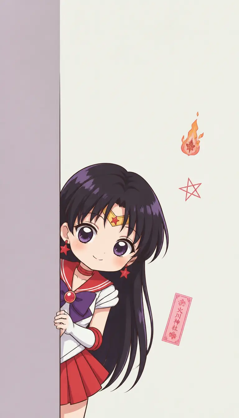 躲在墙后偷偷看