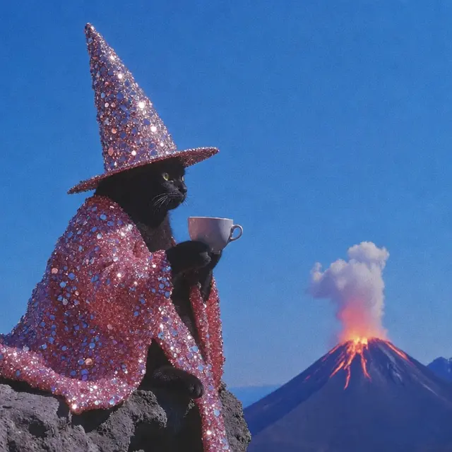 猫咪巫师的火山下午茶