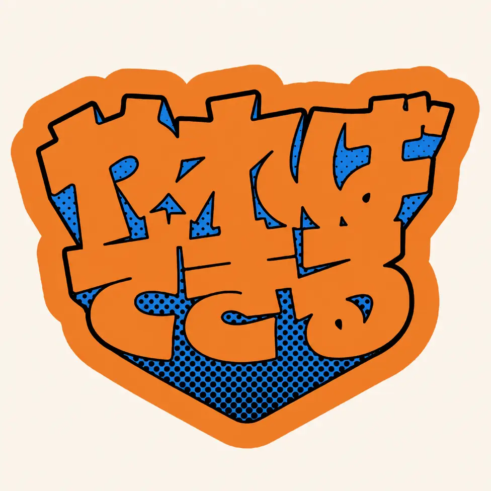 HATE CLUB撞色字标