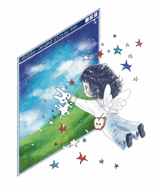 飞向星空窗口的小人