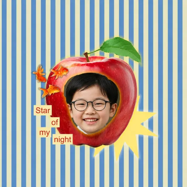 把笑脸塞进苹果