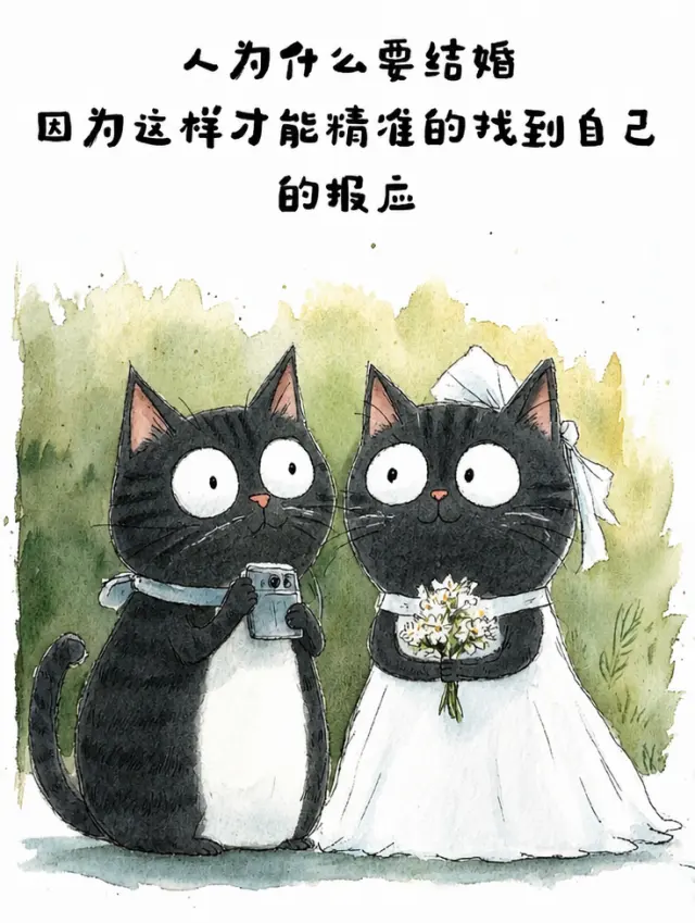 猫咪婚礼找到自己的报应