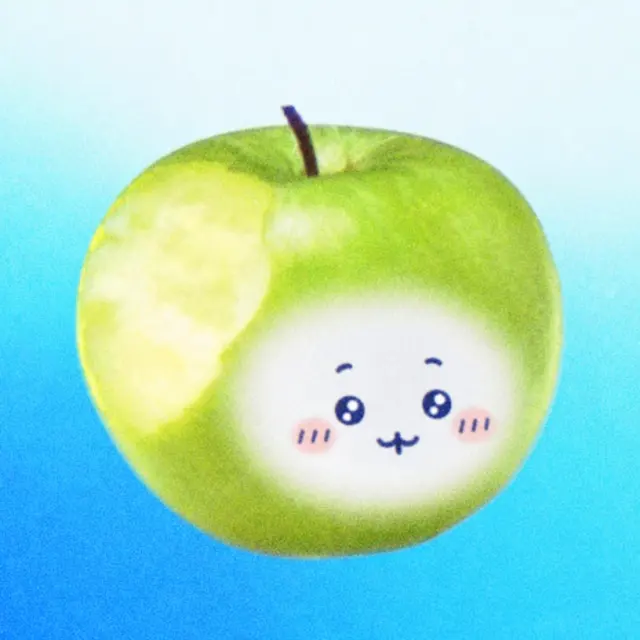 Chiikawa藏进苹果里