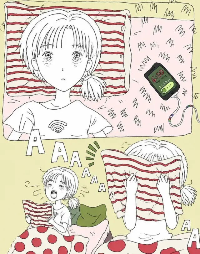 闹钟响起又躲回被窝