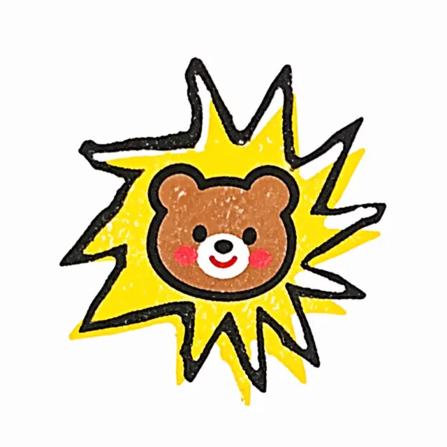 小熊从阳光里探头