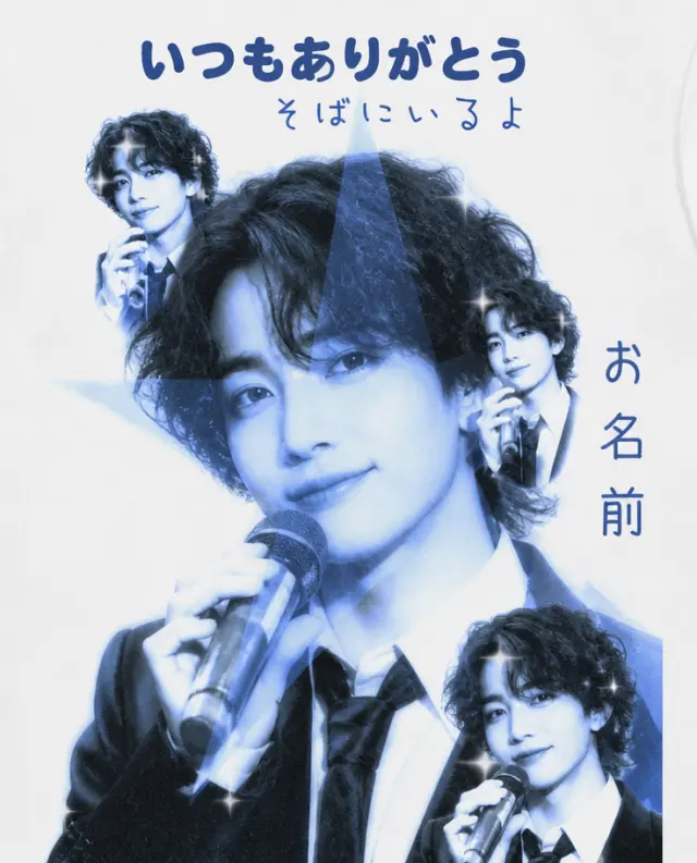蓝白高光照片墙