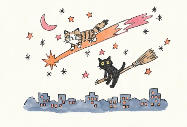 猫咪夜空巡游双人组