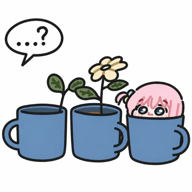 马克杯里的粉发小人