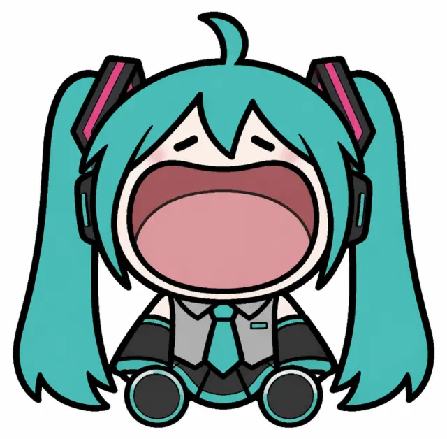 初音未来咧嘴笑
