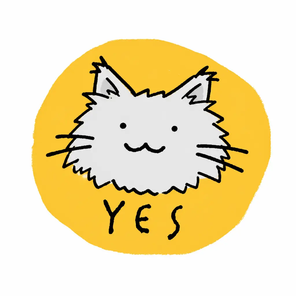 猫咪探头说 YES