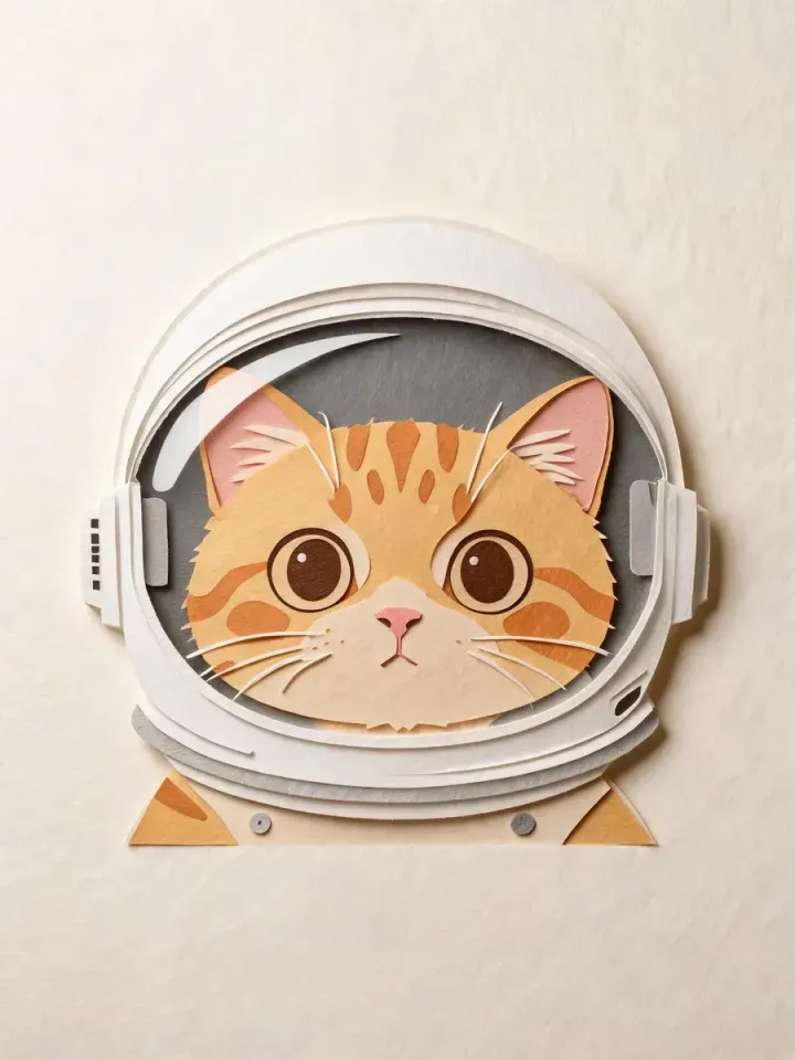 剪纸风格的同款作品
