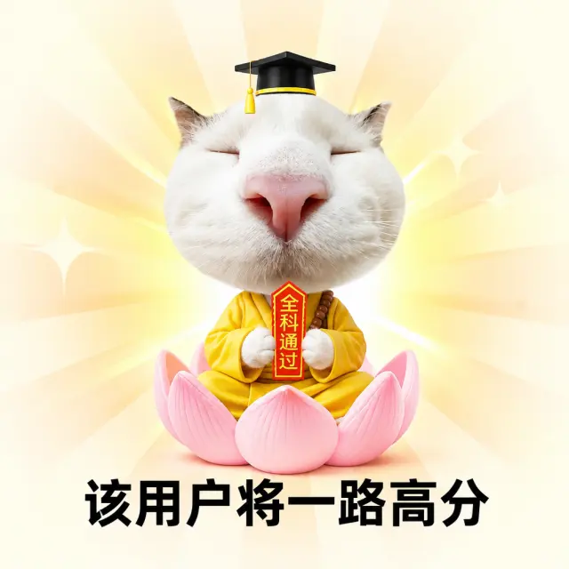 白猫替你守住一路高分