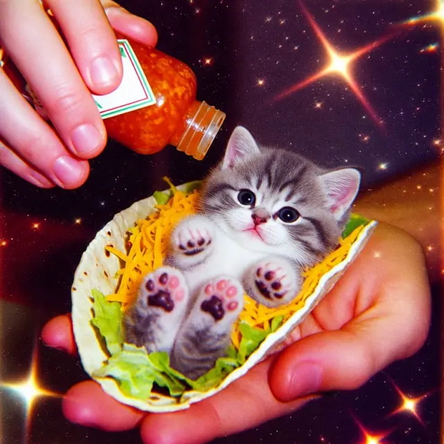 掌心里一只太空卷饼