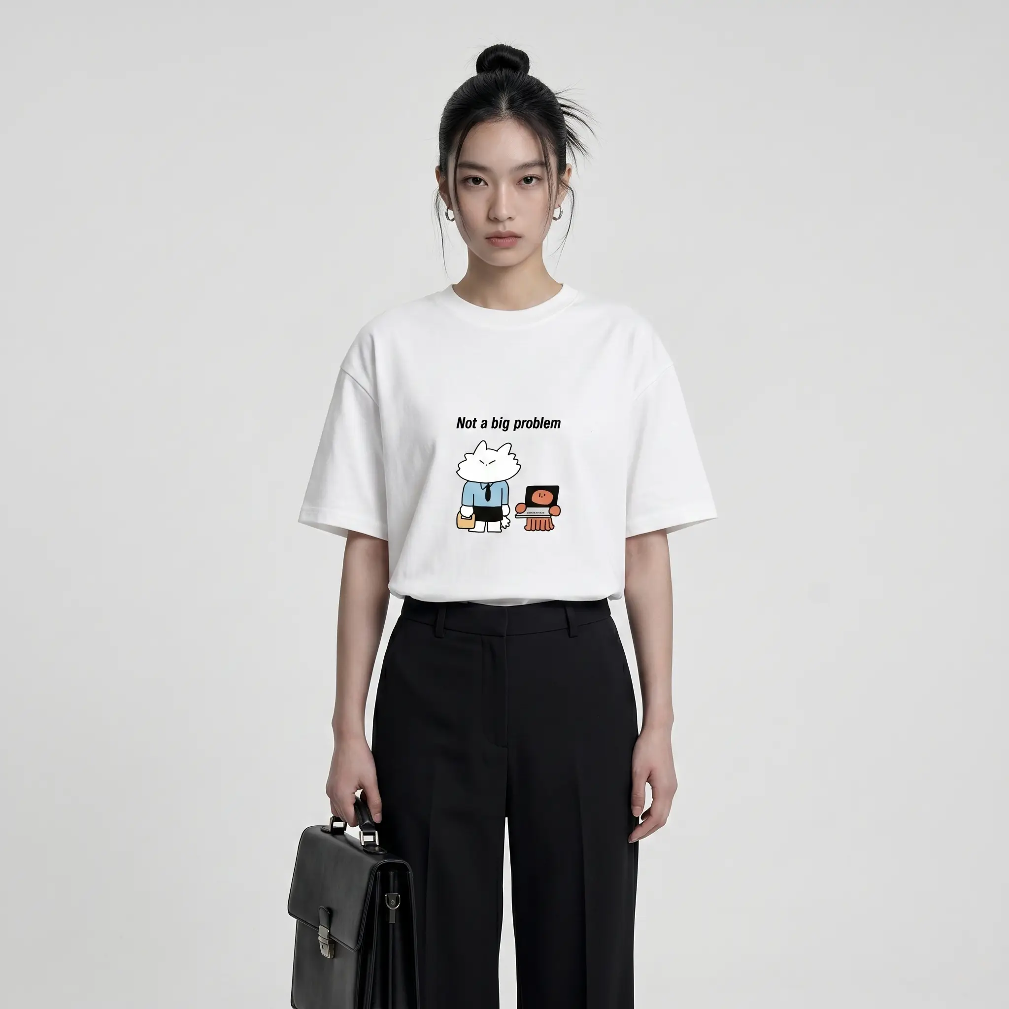 小鲨鱼静静子 X Memebuy 博主专属定制一件一印短袖T恤数码直喷